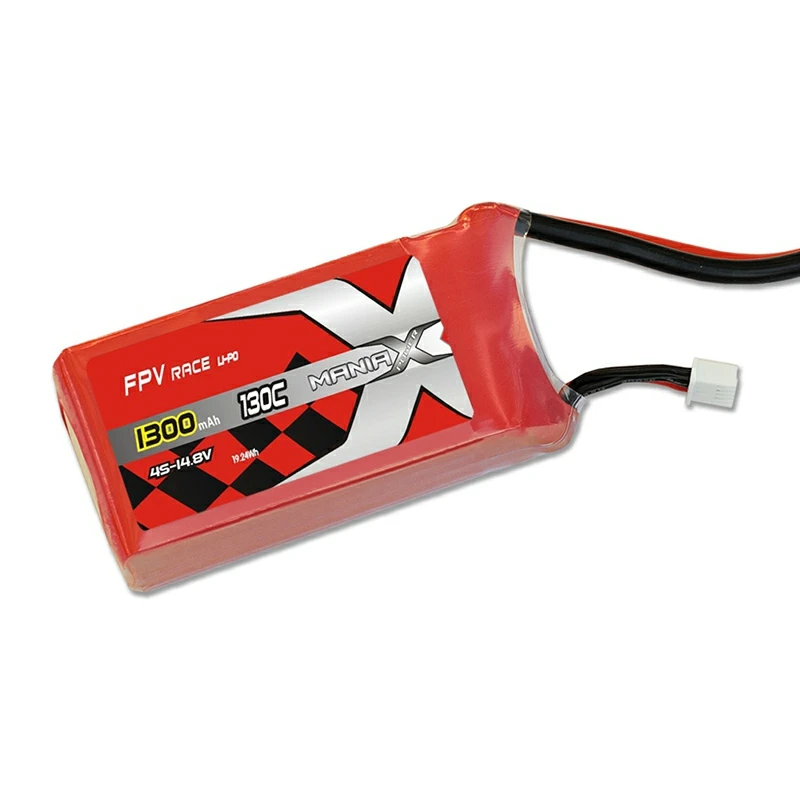 4S-14.8V 1300mAh 130C FPV Racing Lipo-batteri