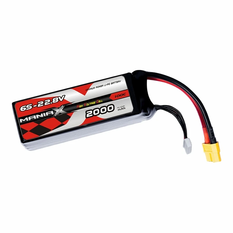 6S-22.8V 2000mAh 100C Lipo batteri