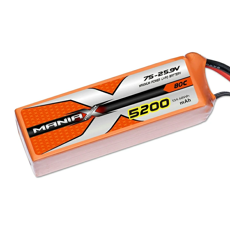 7S-25.9V 5200mAh 80C Lipo batteri